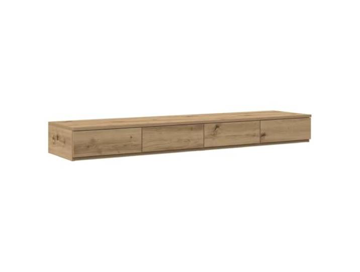 KUPTYERFG Bettschubladen 150x36,5x16,5 cm Holzwerkstoff Artisan-Eiche Vier praktische Schubladen aus Holzwerkstoff schaffen Ordnung im Schlafzimmer und dienen flexibel als Nachttisch.