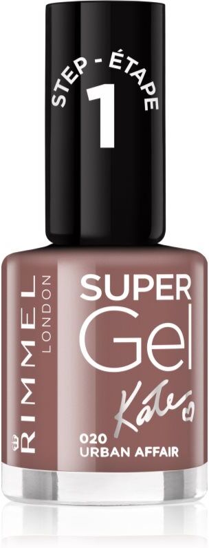 Rimmel Super Gel By Kate gel nail polish without UV/LED sealing shade 020 Urban Affair 12 ml
