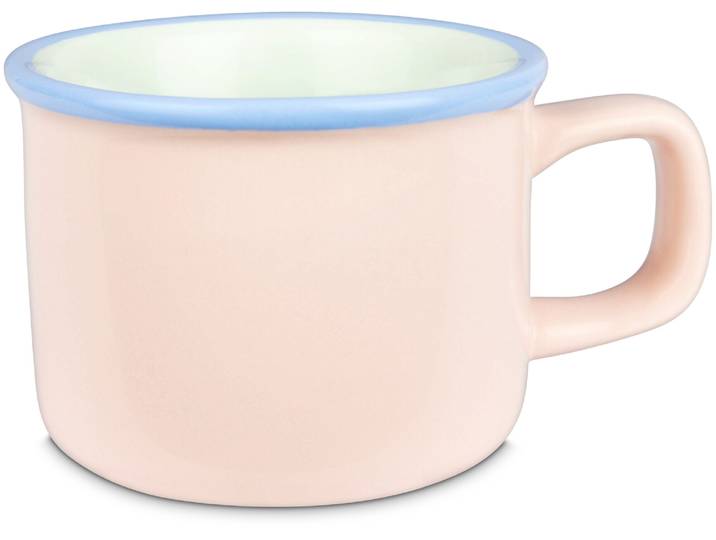 Espressotasse retro pink/grün 65ml