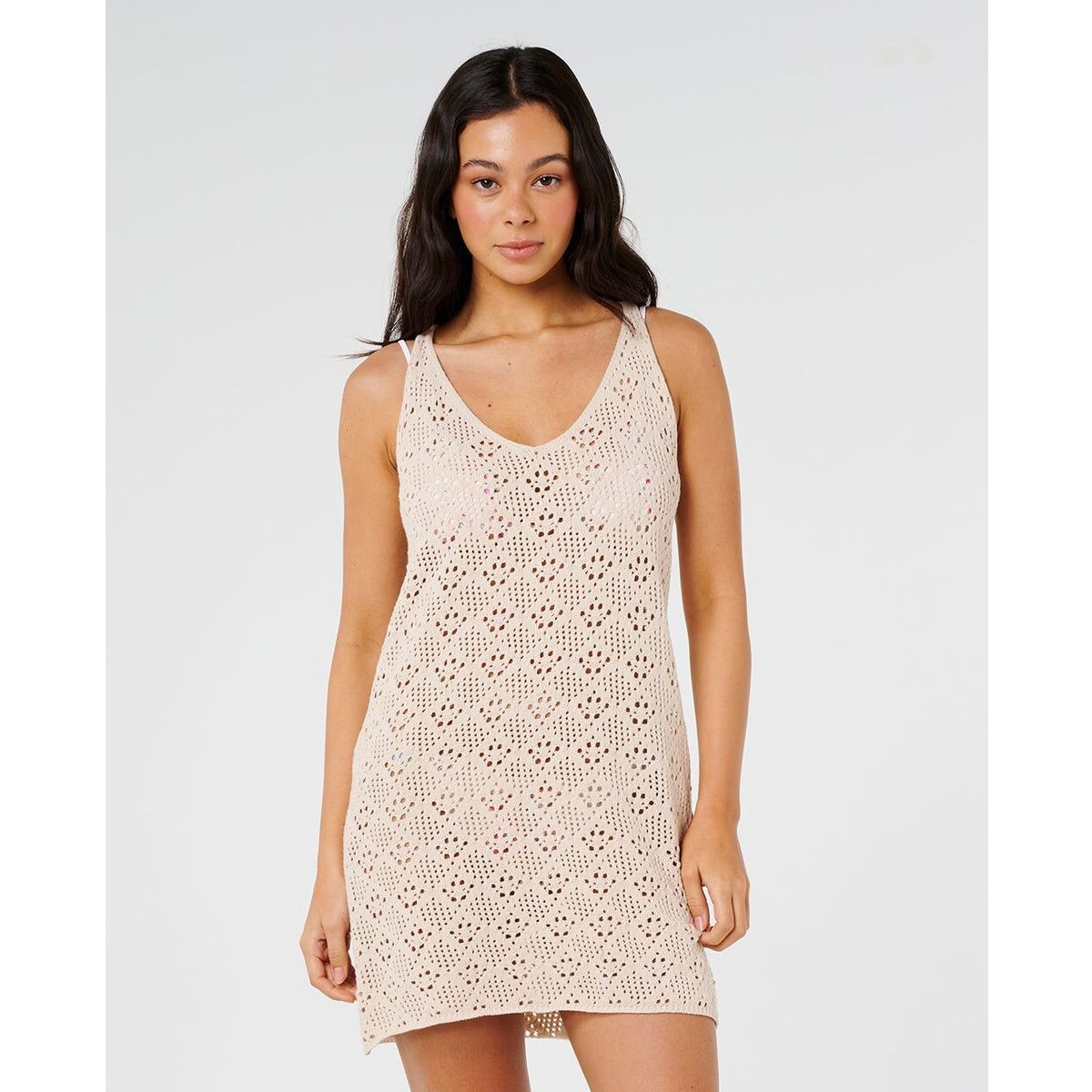 RipCurl Half Moon BAY Crochet Dress sand (0012) M 09RWDR-0012-M