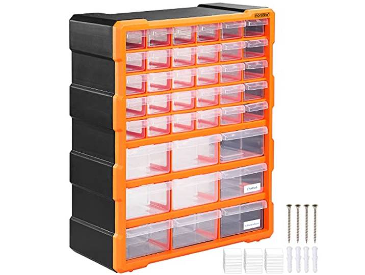 Monzana Assortimentskast 39 Lades 47,5x38x16cm Scheidingswanden tot 72 Vakken