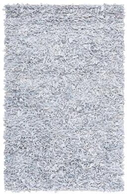 SAFAVIEH Handmade Leather Shag Alois Modern Rug