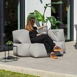 HOME DELUXE Outdoor Sitzsack HEAVEN - Hellgrau