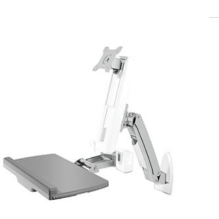 ICY BOX Tischhalterung bis 24" Monitor, Tastatur und Maus IB-MS600-W weiß