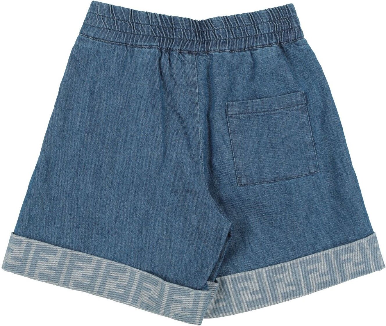 Fendi Shorts vaqueros Unisex Azul marino 8 Unisex