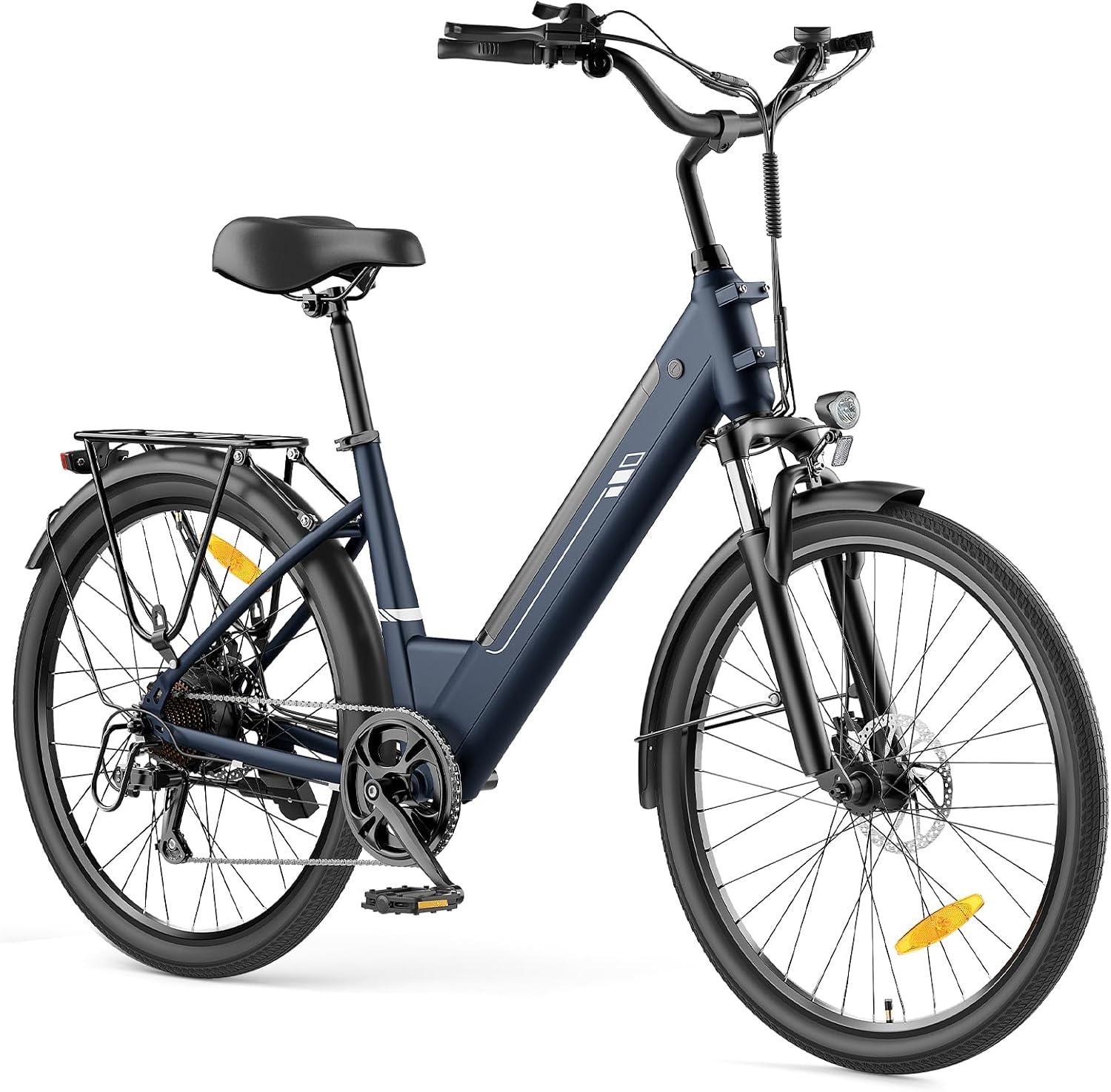 Touroll J2 ST City E-Bike 26 Zoll 250W 561,6Wh Shimano 7-Gang 100km Tiefeinsteiger LED Display