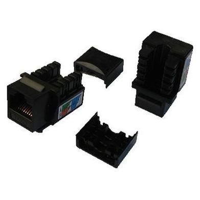 Datacom Keystone UTP Cat5e self-tapping MINI black (Keystone Modul) (50271212932)