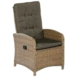Gartensessel 2er-Set Atrani Beige Kunststoffgeflecht
