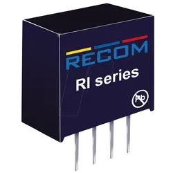 RI-1205S - DC/DC-Wandler RI, 12 Vin, Single, 5 Vout, 400 mA, SIP-4