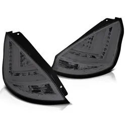 LED Lightbar Rückleuchten passend für Ford Fiesta MK7 Bj. 08-12 Smoke