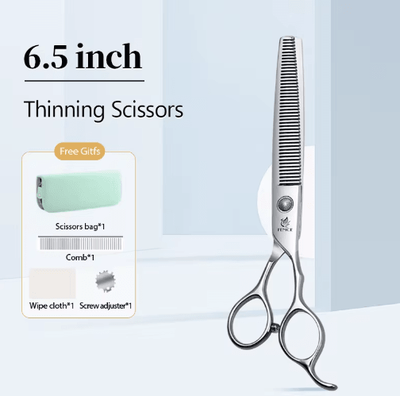Inspire Picks Fenice Professional Pet Grooming Shears Set For Dogs & Cats 6.5thinning