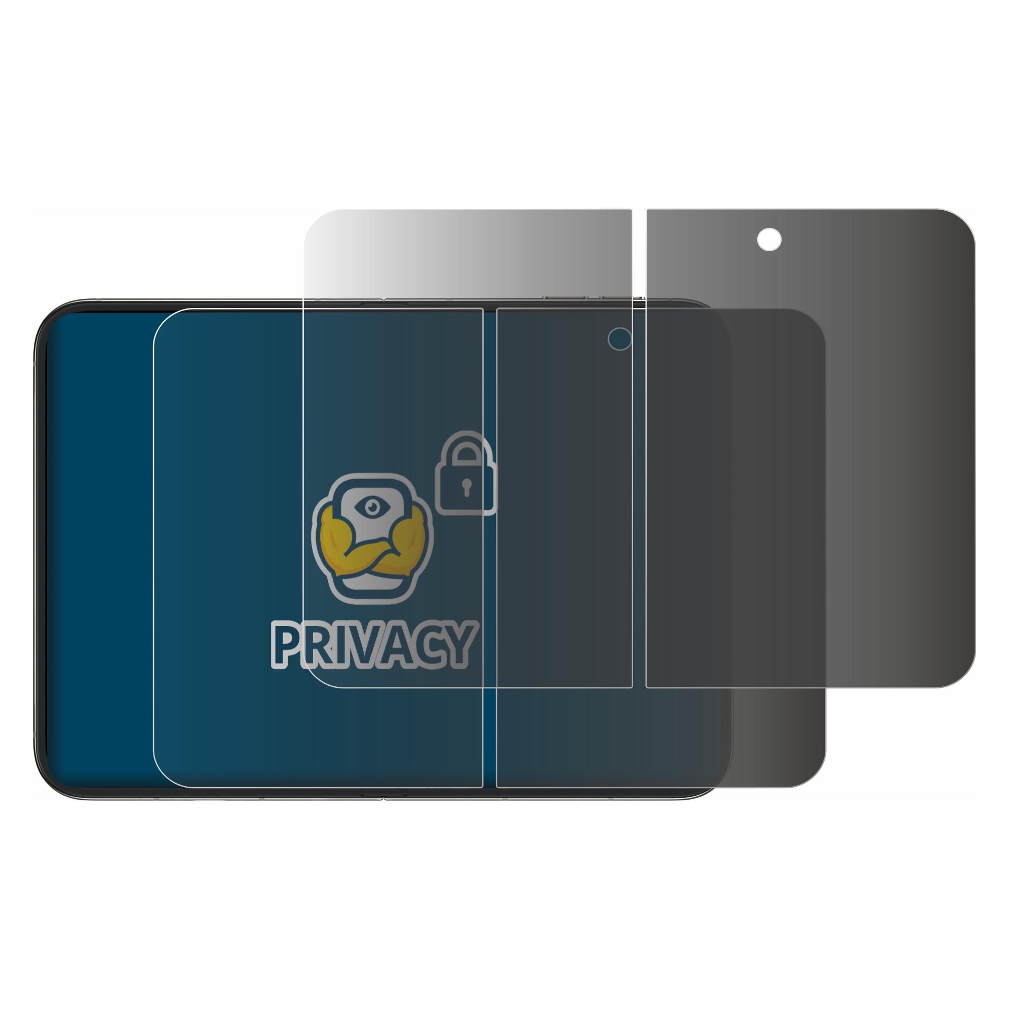 Brotect Sichtschutzfolie für Apple iPhone Duo (Inneres Display) Anti-Spy Privacy Folie Blaulicht-Schutz (2 Stk., Apple iPhone Duo) (4364933)