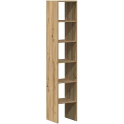 vidaXL Bücherregale 2 Stk. Stapelbar Artisan-Eiche 30x30x80 cm