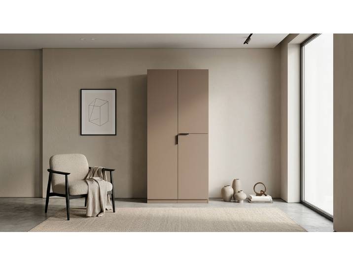 Moderner Schrank / beige Premium Dekore Mandelbeige