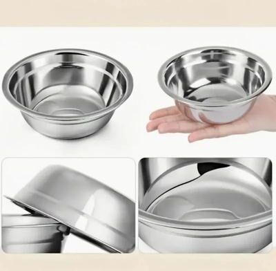 Inspired Finds Stainless Steel Anti Slip Cage Pet Bowls Set For Cats, Dogs & Small Animals Stainless Steel Anti Slip Cage Pet Bowls Set For Cats, Dogs & Small Animals