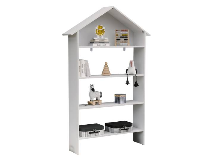 Standregal VCM Holz Kinderregal Bücherregal Kinder Regal Malusa , weiß, Regale, Standregal