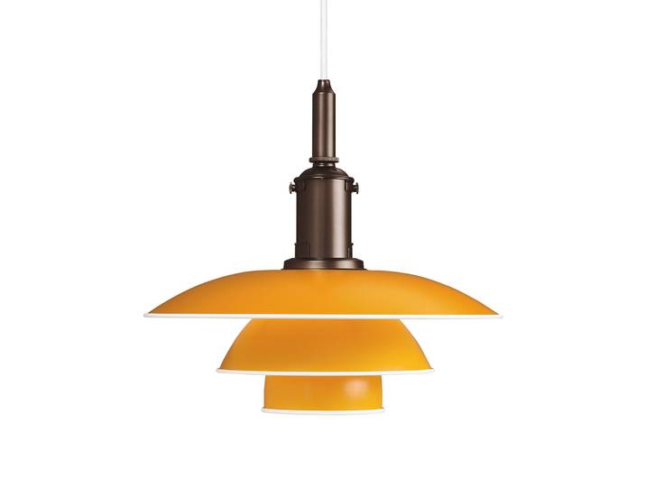PH 3½-3 Pendelleuchte Gelb - Louis Poulsen PH 3 1/2-3 - Wohnzimmer - Design - Metall - Einflammig