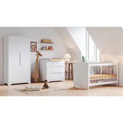 BABYZIMMER 3-teilig Ova Weiß
