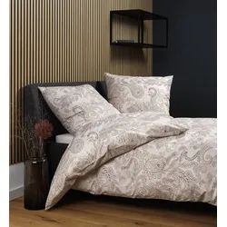 Janine Bettwäsche CORTINA Soft-Cotton 71001 kupfer mocha 155x220 cm + 80x80 cm