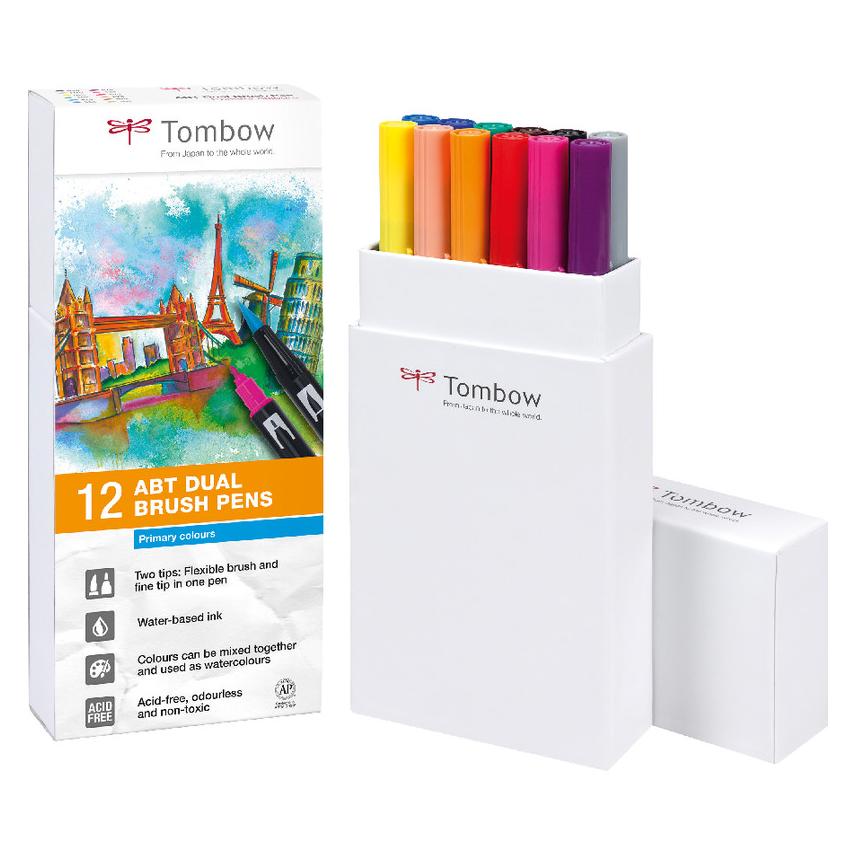 Tombow ABT Dual Brush Pen (12x) (ABT-12P-1)