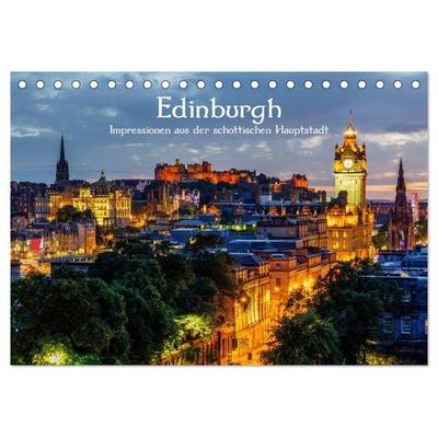 Edinburgh - Impressionen aus der schottischen Hauptstadt (Tischkalender 2027 DIN A5 quer), CALVENDO Monatskalender