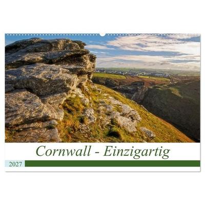 Cornwall - Einzigartig (Wandkalender 2027 DIN A2 quer), CALVENDO Monatskalender