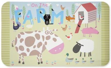 "Stupell Fun Animal Friends Kitchen Mat Design By Carla Daly, 18x30 - 18"" x 30"""