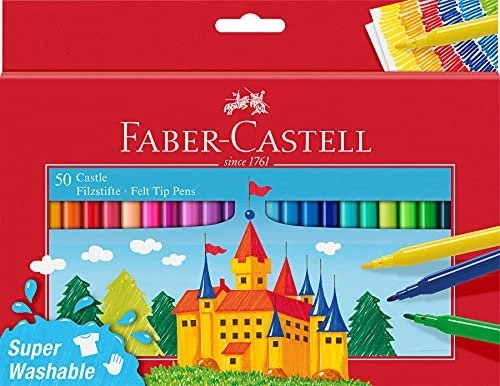 Faber-Castell Castle Filzstifte - rund - 50 Farben