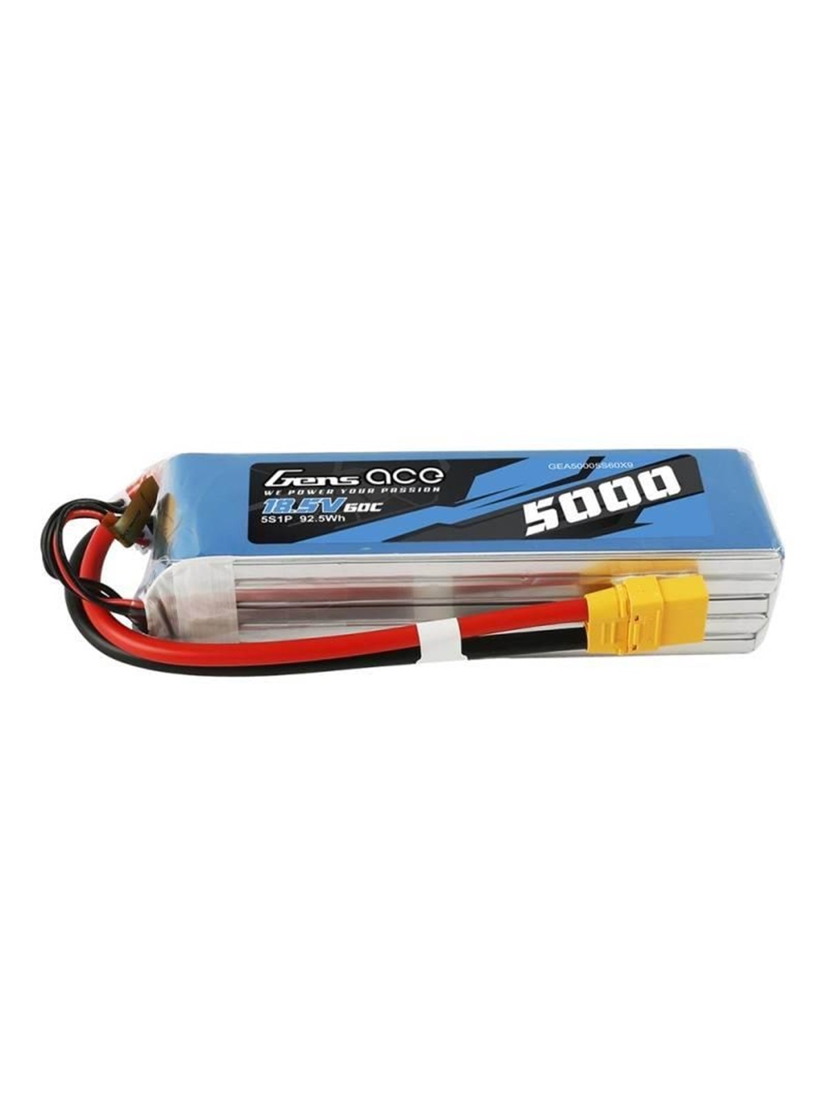 Gens ace &Tattu Battery LiPo Bashing 5000mAh 18.5V 60C 5S1P - XT90