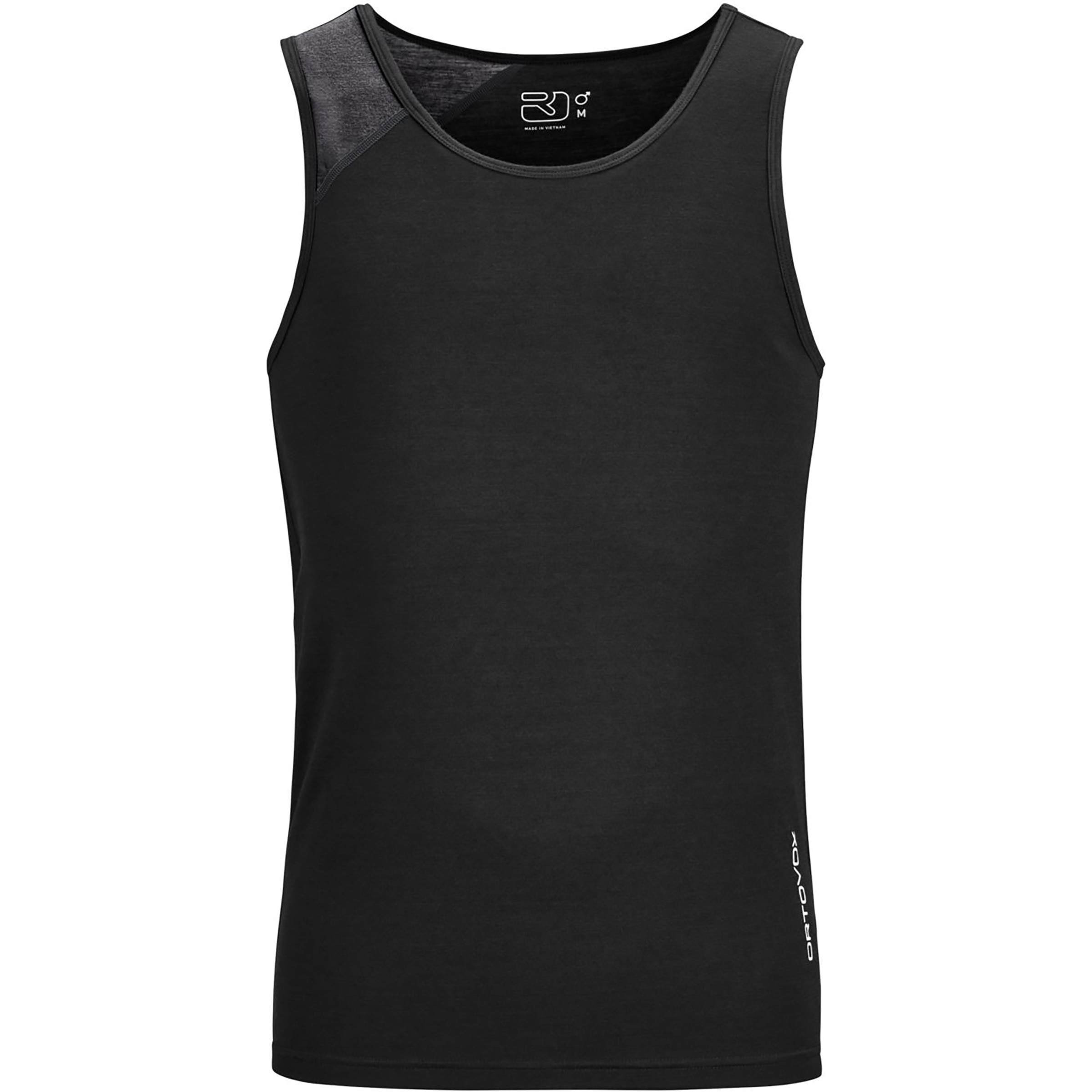Ortovox 150 Essential Herren Kurzarm Unterhemden schwarz Größe M Hautfreundlich Merinowolle | Lyocell (Tencel)
