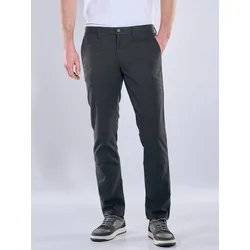 engbers Herren Chino strukturiert Grau regular uni - 58