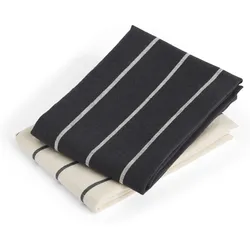 Outdoor Market Geschirrtücher 52 x 80 cm, schwarz-beige, 2 St.