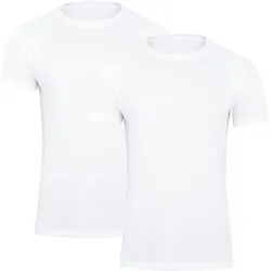 Paolo Renzo® Rundhals T-Shirt 4 Stück - Größe XXL - Schwarz