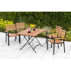 Merxx Schlossgarten Set 5tlg. Tisch Klapptisch