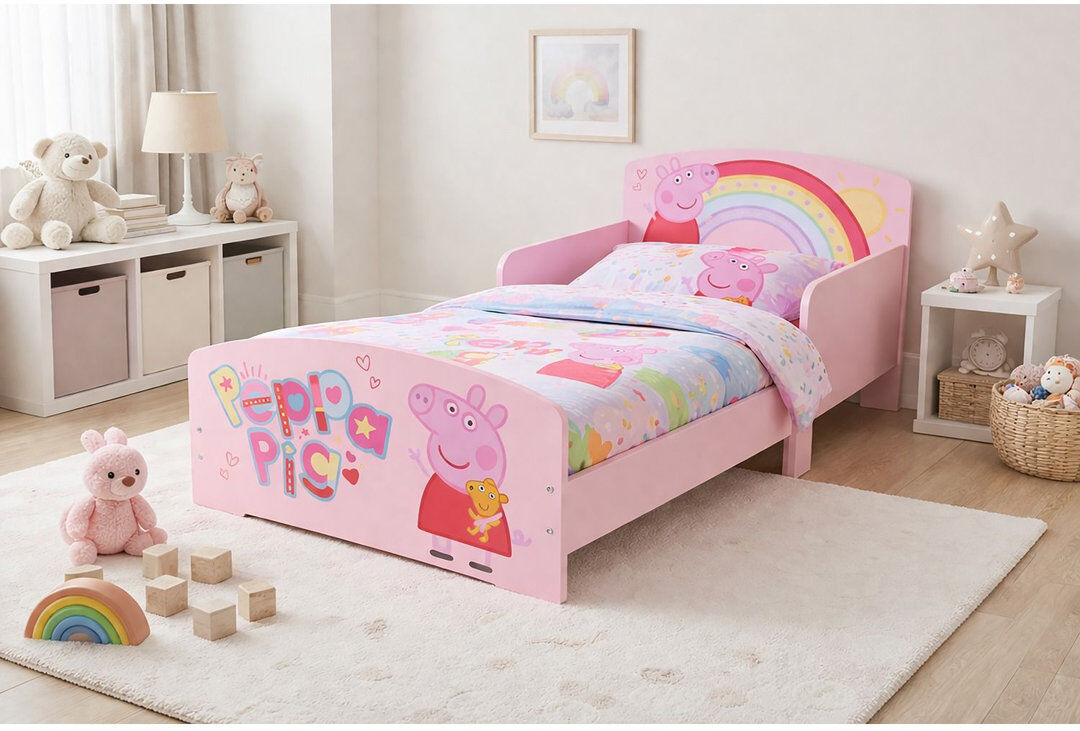 Isabelle & Max Cot Bed / Toddler (70 X 140cm) Toddler Beds Bed Frame Peppa Pig Pink