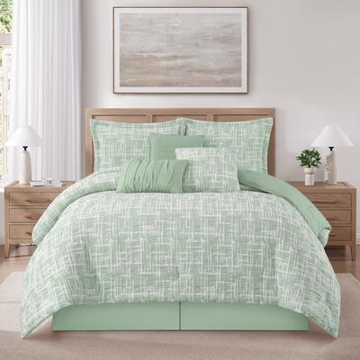 Nanshing Jacquard Geometric Lunelle 7 Piece Comforter Set