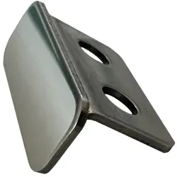Treppenprofil Edelstahl, geriffelt glänzend 2,50 m - 11,0 mm, Endkappen