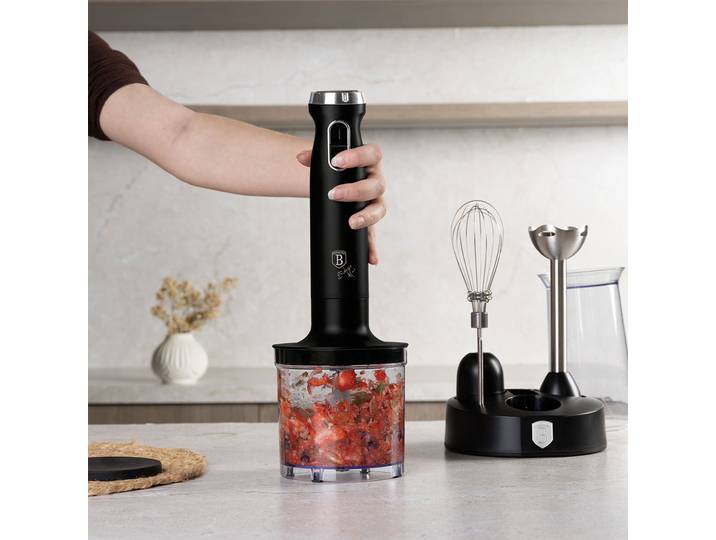 Stabmixer-Set, 800W, mattschwarz