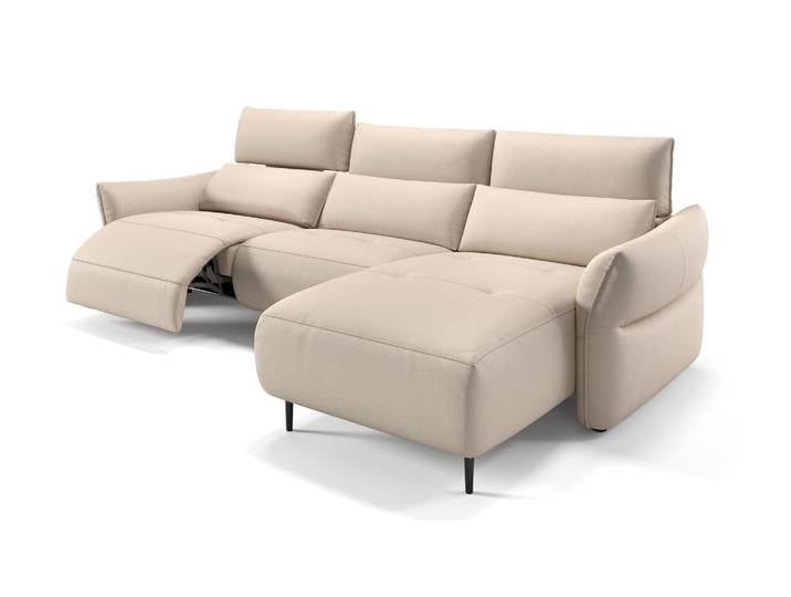 Leder Ecksofa PERUGIA L-Form Relaxcouch Luxus Polstergarnitur