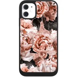 Nivocase Handyhülle für Apple iPhone 11 Hülle NIVOpure Case Schwarz Blume Rose Vintage (Apple iPhone 11), Smartphone Hülle, Schwarz