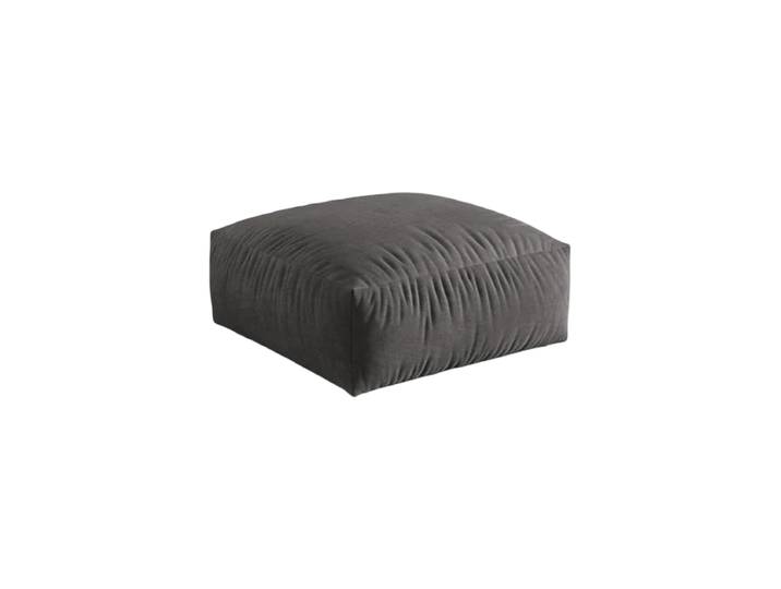 Design Sitzpouf „Martina“ Samt Grau 106 x 106 cm Micadoni