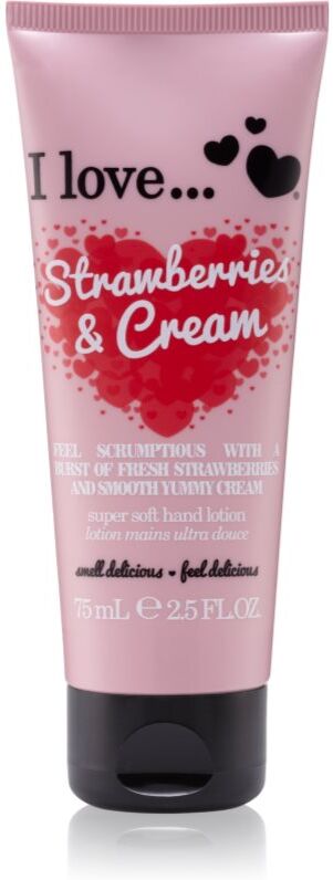 I Love Strawberries & Cream crème mains 75 ml