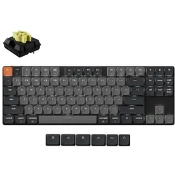 Keychron KEYBOARD WRL K1/BLACK K1X-A4 (Eng. Int., Kabelgebunden, Kabellos), Tastatur, Grau
