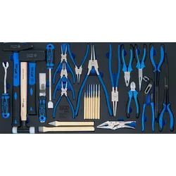 BGS 4793 Satz Hammer Zangen Meißel Werkstattwageneinlage XL 28 teilig