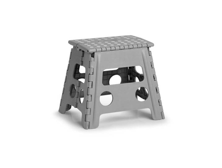 Tritthocker ZELLER PRESENT, grau, B:38,5cm H:39cm T:31,5cm, Hocker, Tritthocker