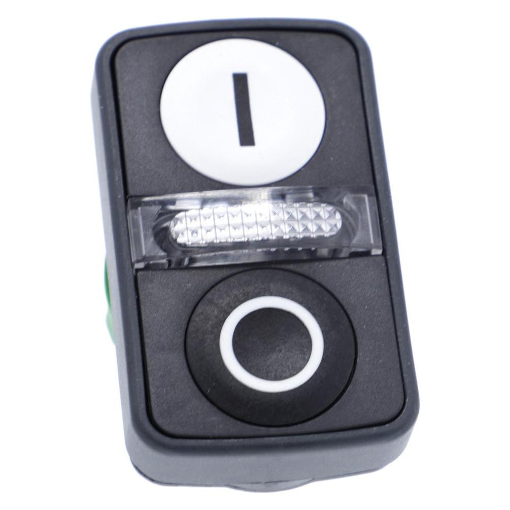 Schneider Electric Leucht-Doppeldrucktaster weiss ZB5AW7A1721 (ZB5AW7A1721)