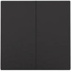 Niko Züblin 200-31004 Abdeckung für elektronischen Doppelschalter oder Taster, piano black c 20031004