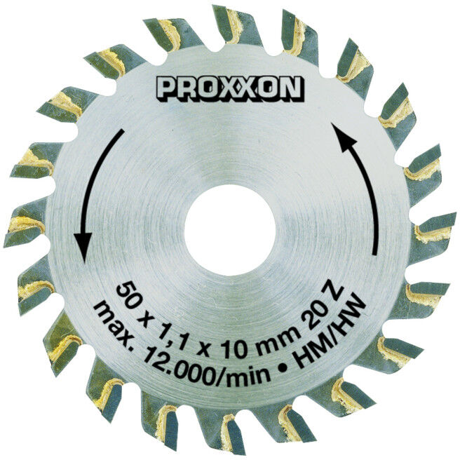 Proxxon Lame de scie circulaire, carbure, 50 mm (20 dents) (28017)