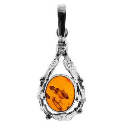 Kettenanhänger OSTSEE-SCHMUCK "Ostsee-Schmuck Anhänger Fischland 34x14 mm", weiß, Schmuckanhänger, Damen, 34 x 14mm, Silber 925 (Sterlingsilber), 3,5 g, Kettenanhänger