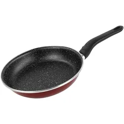 Magefesa - Praga Piedra Pfanne 22 cm, emaillierter Stahl, Granatfarbe, für Induktion und spülmaschinengeeignet